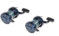 2 x Shakespeare Left Hand LH Wind Multiplier Reel For Boat Fishing With Line 