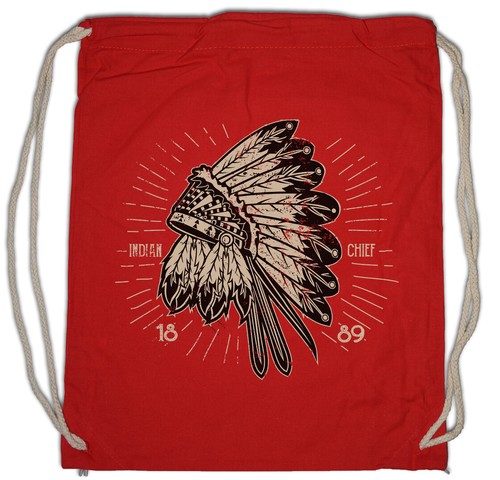 Indian chief hat drawstring - indian,