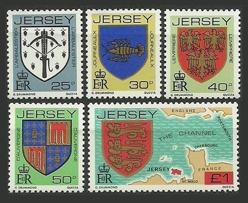 Jersey stamps 1982 - stamps, definitive