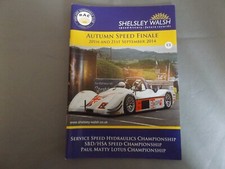 2014 SHELSLEY WALSH SPEED HILL CLIMB PROGRAMME 21/9/14 - AUTUMN SPEED FINALE