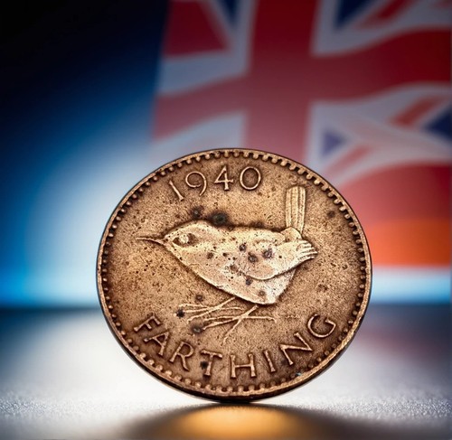 Great britain farthing coin - 1,