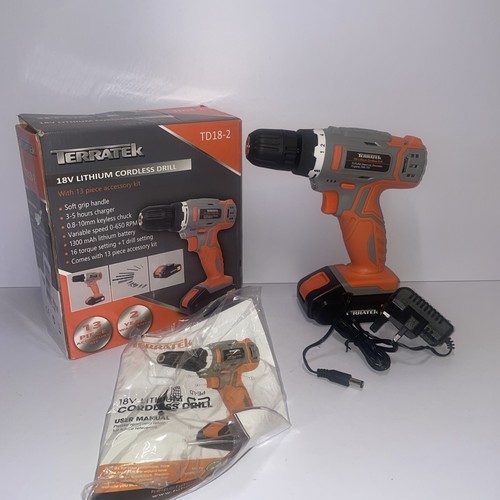 Terratek cordless drill - cordless, driver