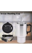 Car Electric Kettle Stainless Steel In-car Kettle Travel Thermoses Bottle 