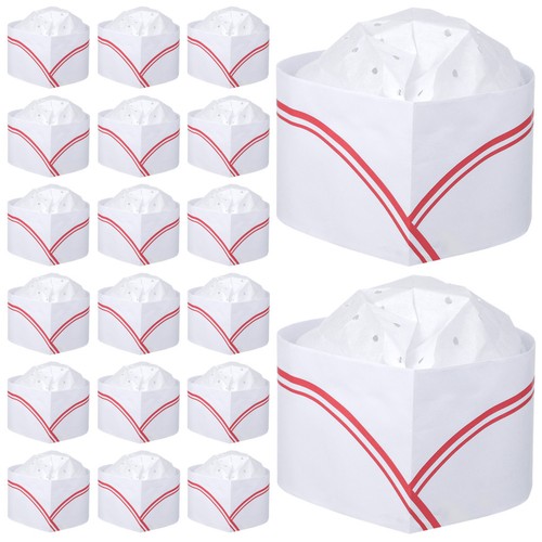 100pcs paper chef hats 1950s - -,