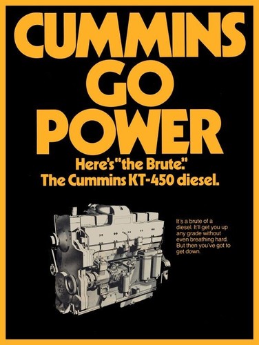 1976 cummins 450 diesel - kt-450,