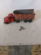 c1940's Göso tinplate clockwork lorry 430-12 cattle? truck Germany US Zone Goso