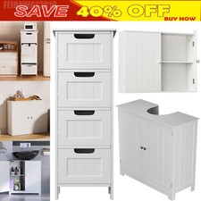 Wooden Bathroom Floor Cabinet