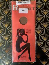 Divine DEADSTOCK Vintage 1960s 100% Nylon SEAMED Stockings - Honey - REGENCY