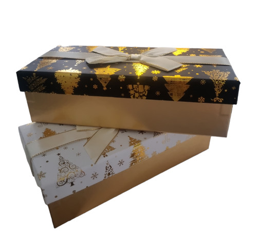 Large long christmas gift box - long,