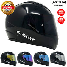 LS2 FF353 RAPID FULL FACE MOTORCYCLE HELMET GLOSS BLACK + PURPLE IRIDIUM VISOR