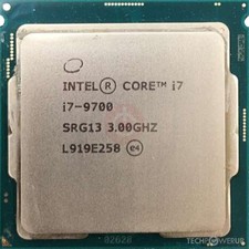 Intel Core i7 9700 3GHz Socket LGA 1151 9th Gen Processor CPU SRG13 - Working
