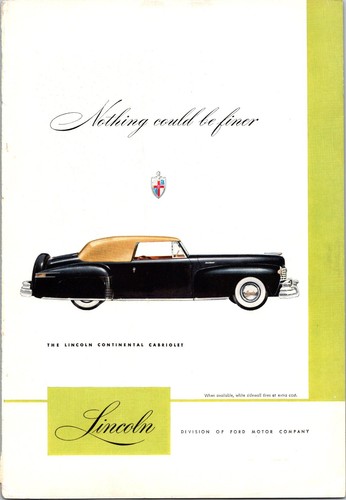 Lincoln continental cabriolet - lincoln,
