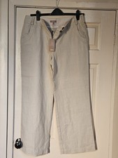 Ladies 100% Linen Trousers