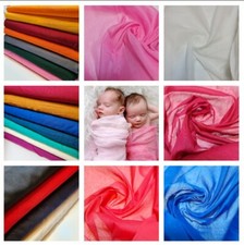 100% Cotton Muslin Material Gauze Sheer Craft Curtain Dress Lining Fabric 44"