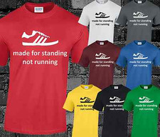 MADE FOR STANDING MENS T SHIRT TRIMM TRAB CASUALS TERRACES HOOLIGANS FOOTBALL