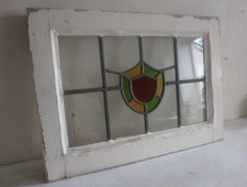antique stained glass window