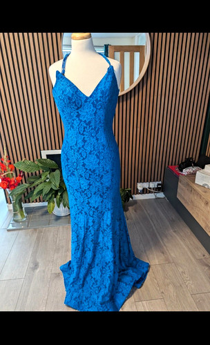 Sherri hill blue lace beaded - sherri,