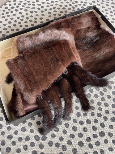 Vintage genuine mink fur - mink,