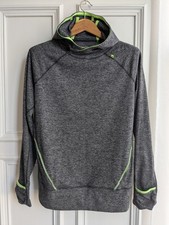 Sweaty Betty Sprint Start Hoodie Running Fitness Women's Size M Grey/Neon