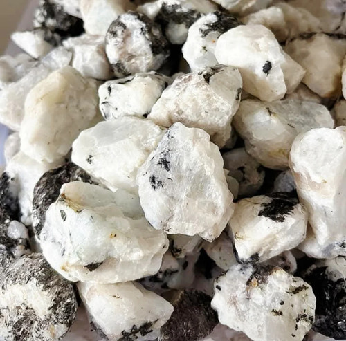 Blue moonstone raw - mineral, 1kg