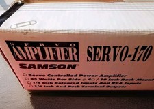 Samson Servo 170 Audio Amplifier  Pro Studio 4 Monitors Box manual 85watts Music