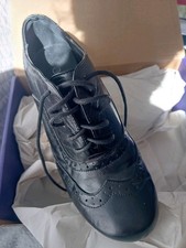 Black 1940s Style Shoes Size 3