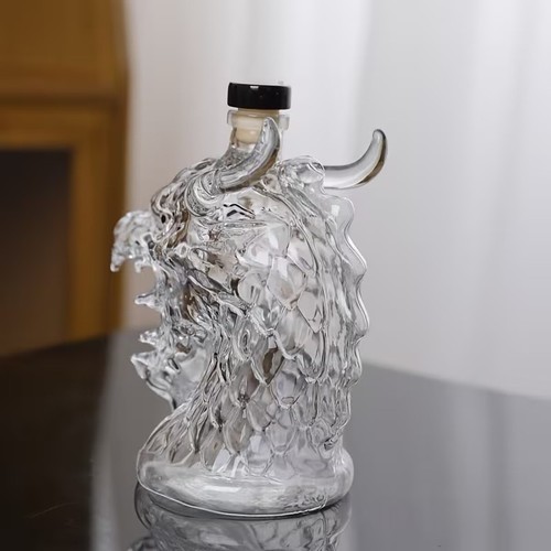 Whiskey dragon head bottle - dragon-head,