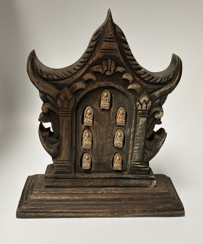 Vtg wood carved alter statue