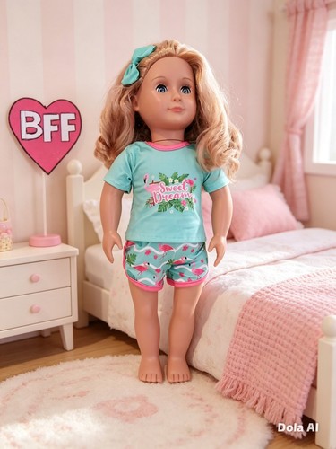 Dolls clothes pjs - 18",
