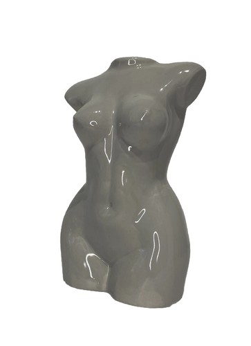 Ceramic female form body vase - form,
