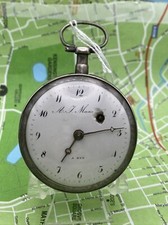A.J. Manson A Buy Silver Verge 1810 Pocket Watch, Montre