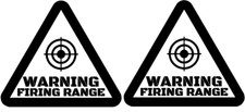 2 x Firing Range Warning