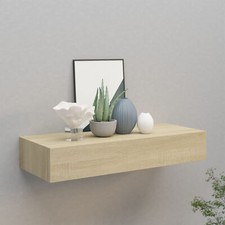 Wall-mounted Drawer Shelf Oak