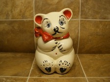 VINTAGE TEDDY BEAR WITH BOW