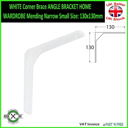 White corner brace angle - white,