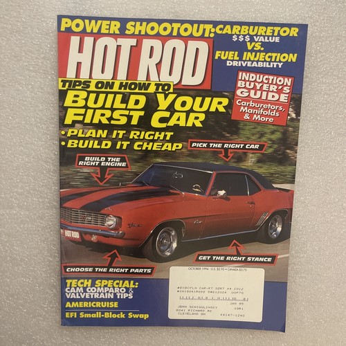 October 1994 hot rod magazine - october,