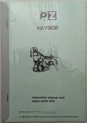 Original haybob instruction - pz,
