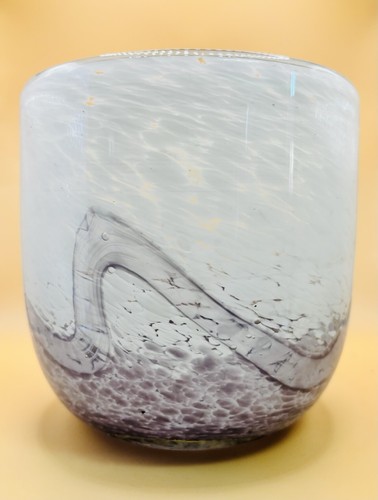 Vintage studio art glass vase - vintage,