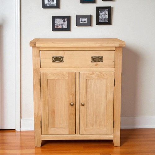 Slim sideboard oak cabinet - sideboard,