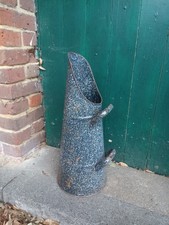 Vintage charcoal bucket enamel