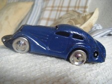 VINTAGE SCHUCO 1001 blue CAR WORKING  clockwork
