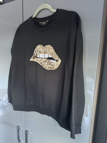 Lipsy black sweatshirt - black,