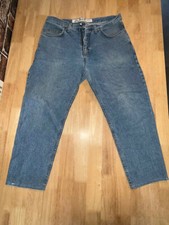 Men's Vintage Lee Rough Riders Blue Star Button Fly Denim Jeans - 36W
