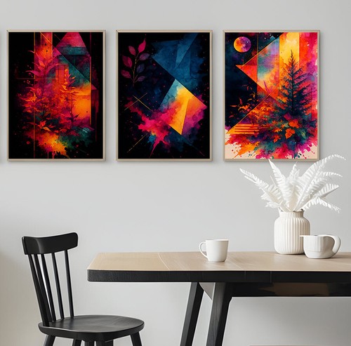 Set watercolor painting - set, 3