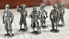 X 6  Westair Pewter Figures Civil War Medieval model Soldiers 