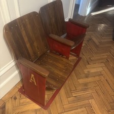 Vintage cinema seats reclaimed - cinema,