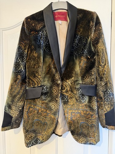 Welligogs velvet blazer size - velvet,