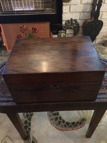 Antique small wooden writing - wooden,