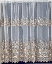 Vienna Gold Embroidered Sheer