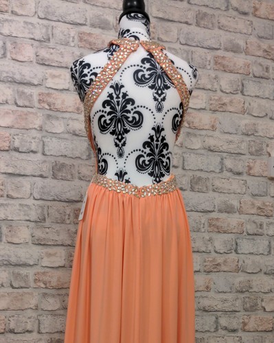 Tiffany beautiful peach dress - beautiful,